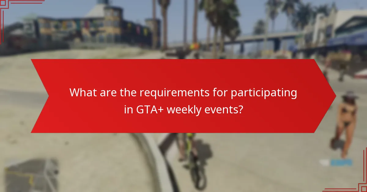 How does community feedback shape the perception of GTA+ weekly events?